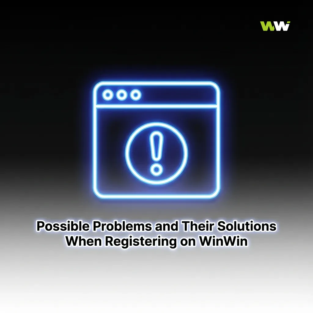 Table showing common WinWin registration problems with brief step‑by‑step solutions for each issue