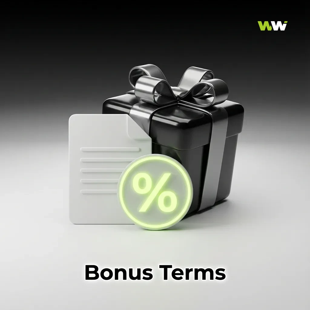 Illustrated casino bonus terms list highlighting wagering rules, eligible games, limits, and conditions for promotions