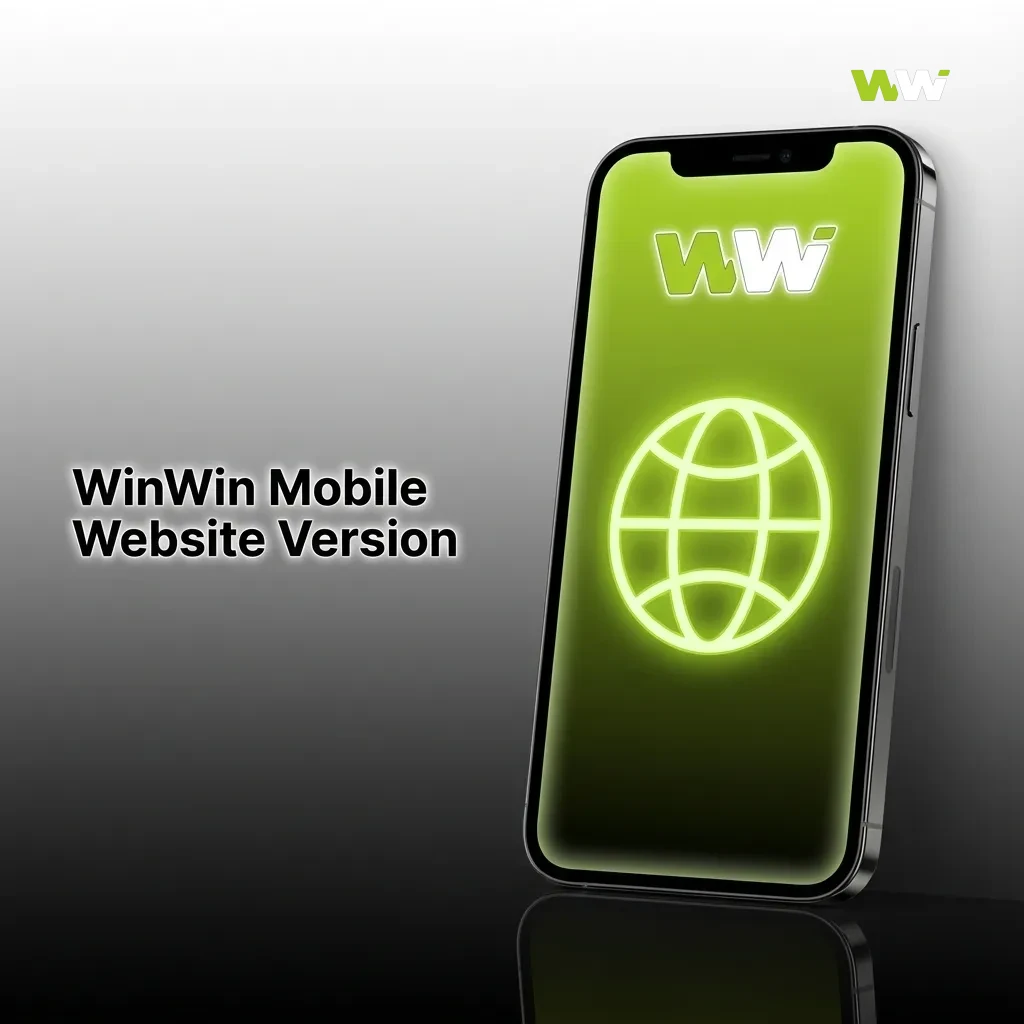 Smartphone showing WinWin mobile website with sports betting, casino games, and payment options accessible via browser in Bangladesh