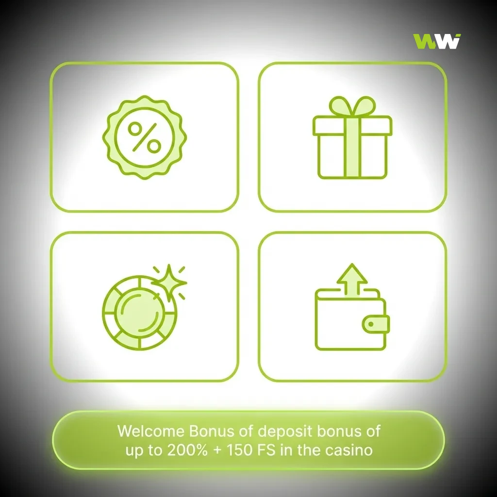 WinWin casino welcome bonus banner showing 200% deposit match up to 20,000 BDT plus 150 free spins for new Bangladesh players